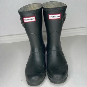 Hunter Women's Black Original Short Wellington Boots | Size: Women’s 6